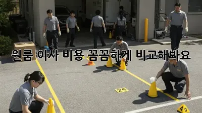 원룸 이사, 비용 꼼꼼하게 비교해봐요!